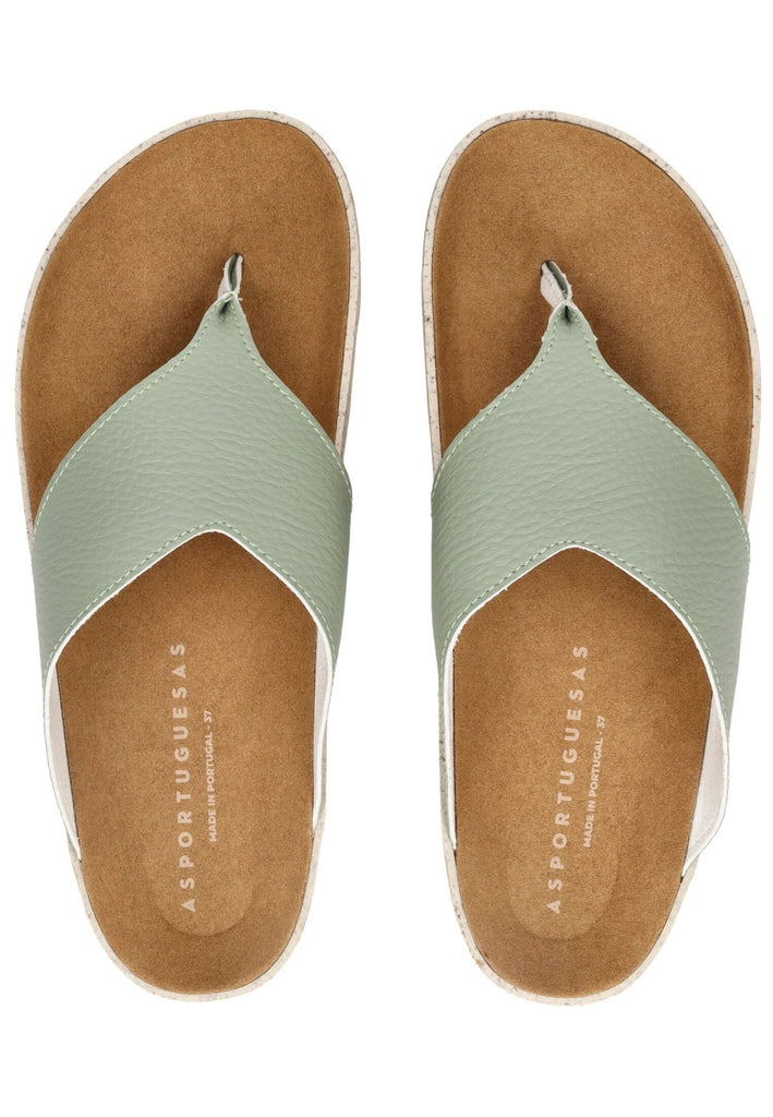 ASPORTUGUESAS Pantoletten Leder Sage