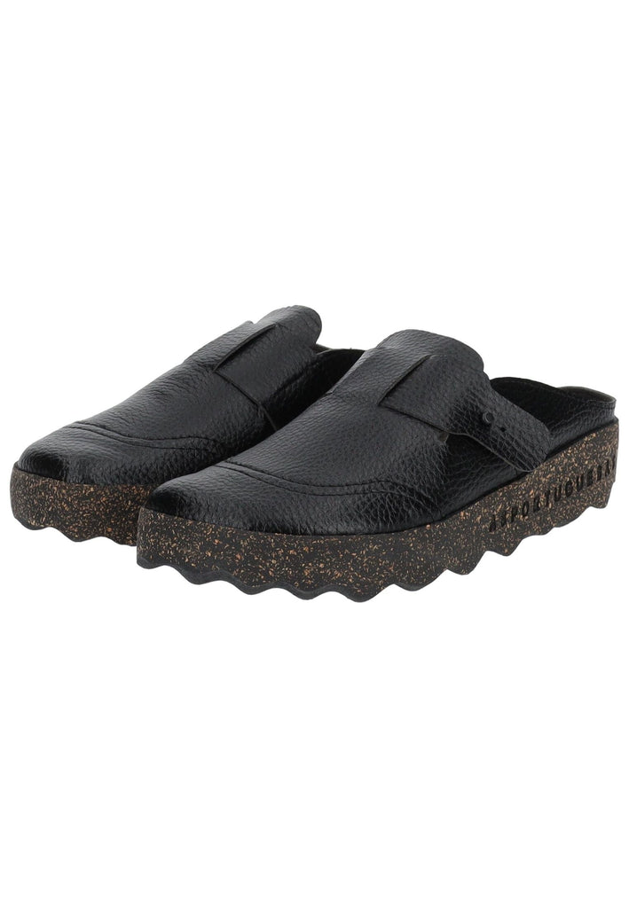 ASPORTUGUESAS Pantoletten Leder Schwarz