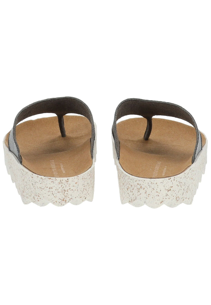 ASPORTUGUESAS Pantoletten Leder Schwarz