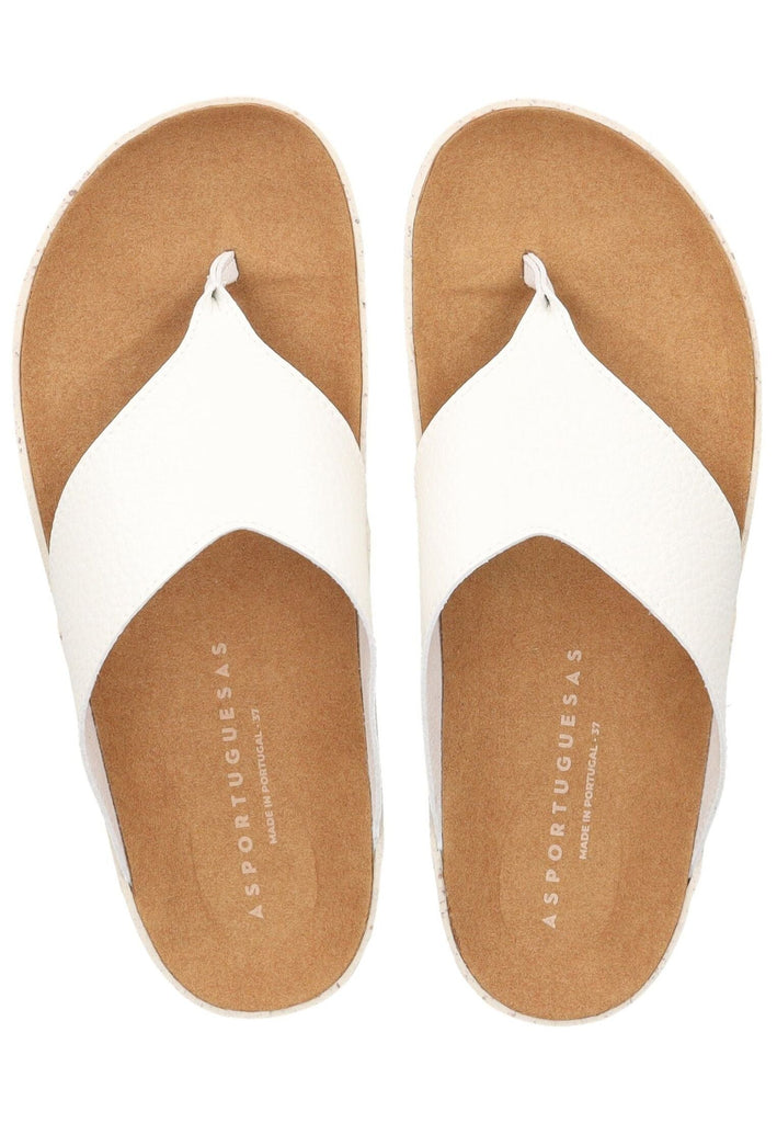ASPORTUGUESAS Pantoletten Leder White