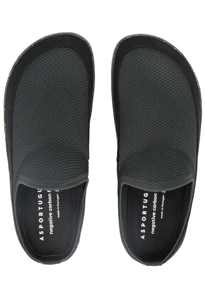 ASPORTUGUESAS Pantoletten Textil Schwarz