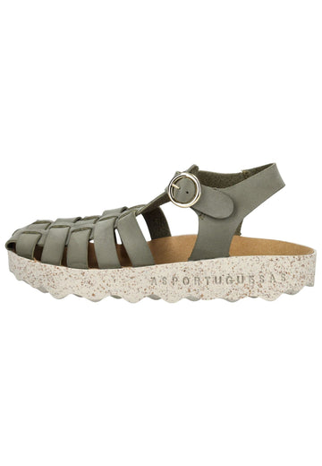 Sandalen ASPORTUGUESAS Sandalen Lederimitat Khaki