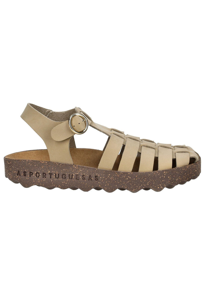 ASPORTUGUESAS Sandalen Lederimitat Beige