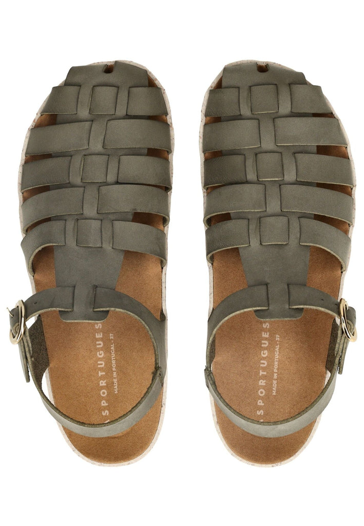 ASPORTUGUESAS Sandalen Lederimitat Khaki