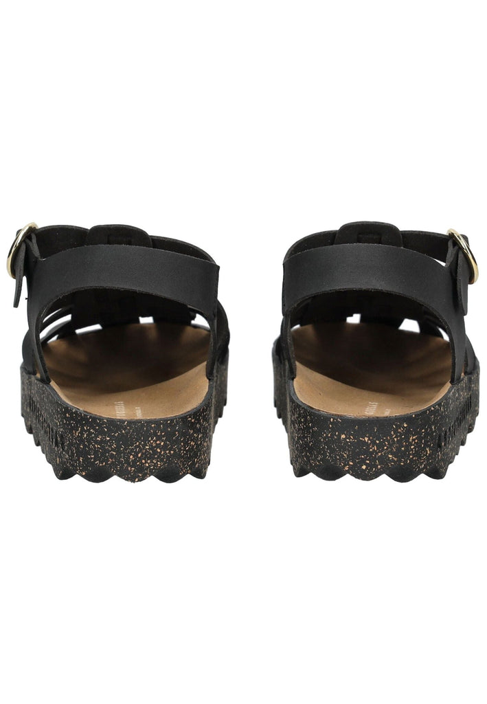 ASPORTUGUESAS Sandalen Lederimitat Schwarz