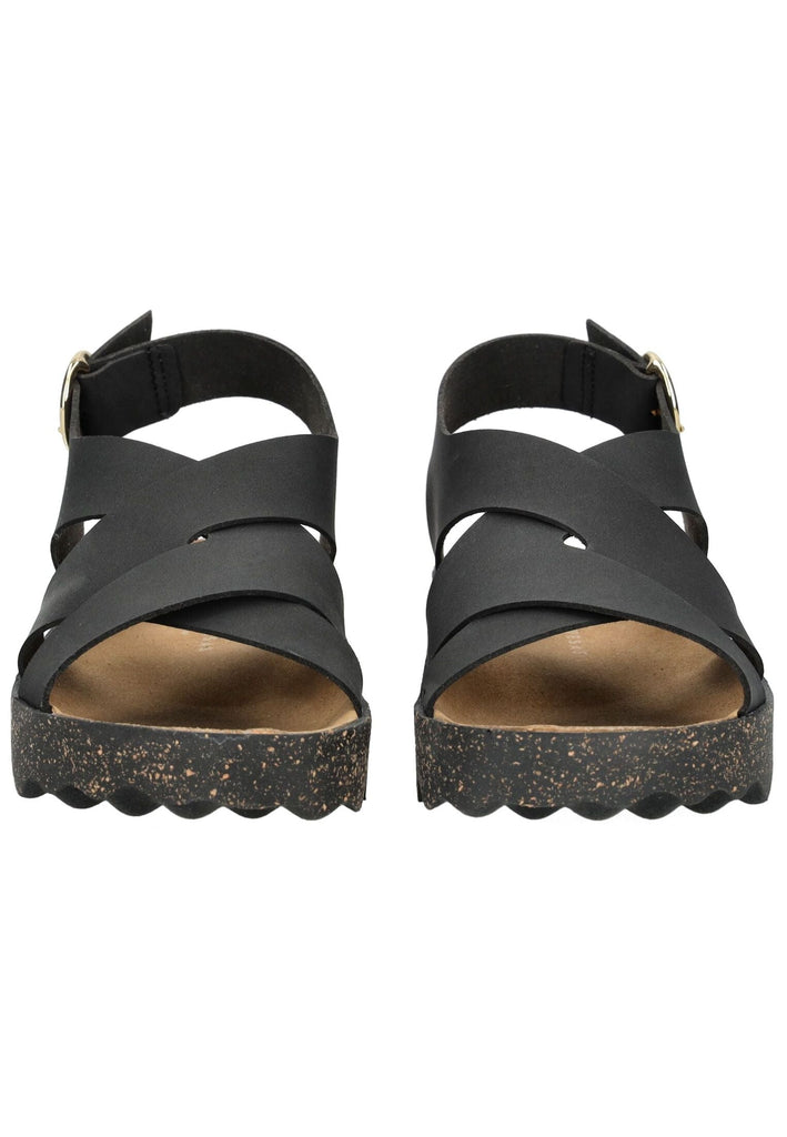 ASPORTUGUESAS Sandalen Lederimitat Schwarz
