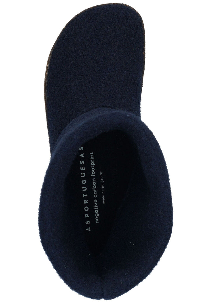 ASPORTUGUESAS Stiefelette Filz Dunkelblau
