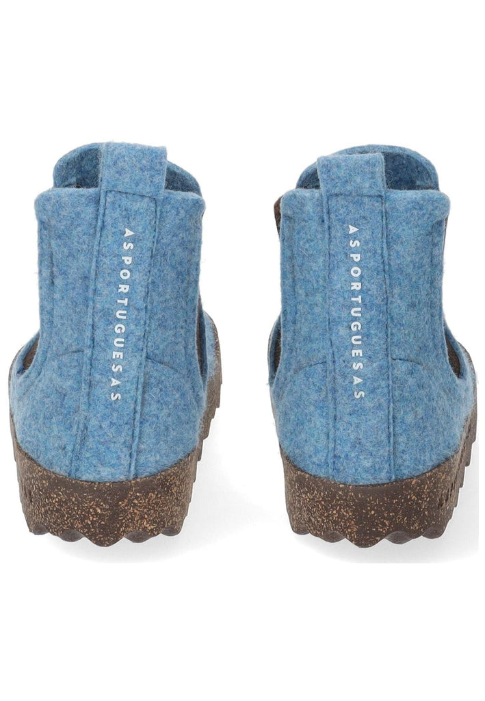 ASPORTUGUESAS Stiefelette Filz Hellblau