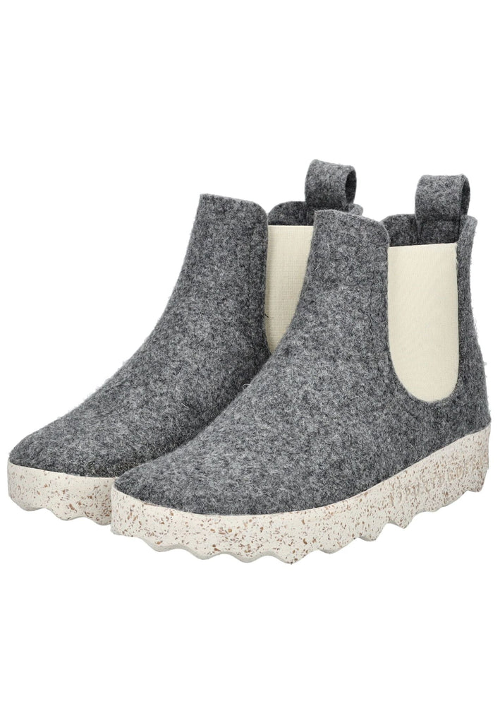 ASPORTUGUESAS Stiefelette Filz Mittelgrau