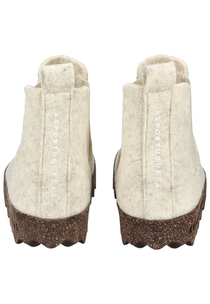 ASPORTUGUESAS Stiefelette Filz Weiß