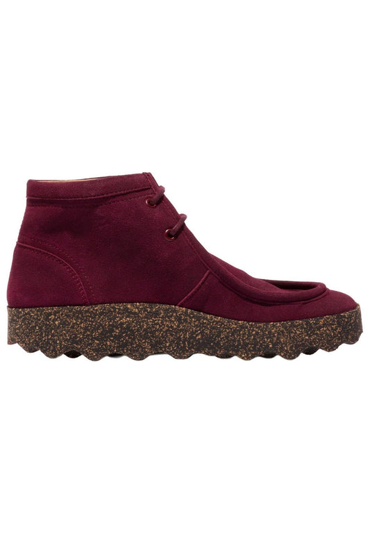 ASPORTUGUESAS Stiefelette Veloursleder Bordeaux