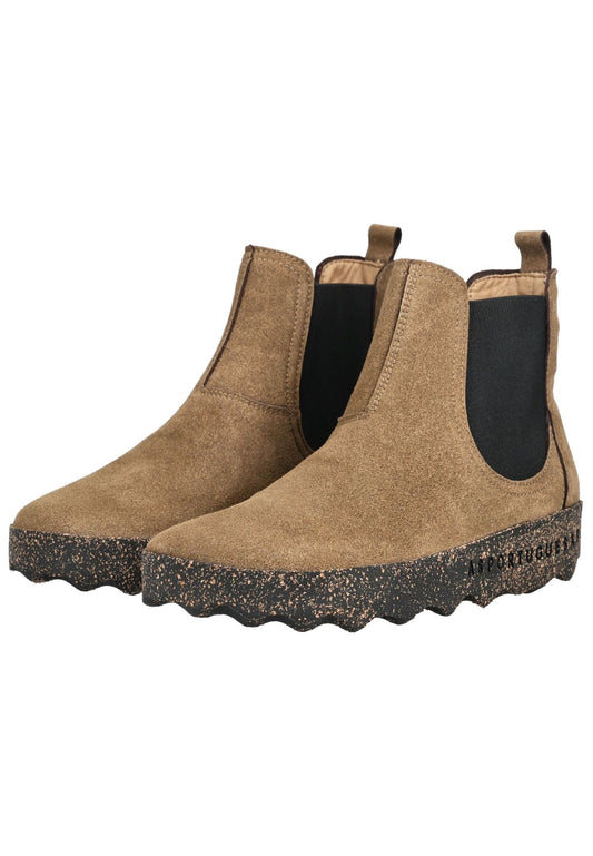 ASPORTUGUESAS Stiefelette Veloursleder/Textil Braun