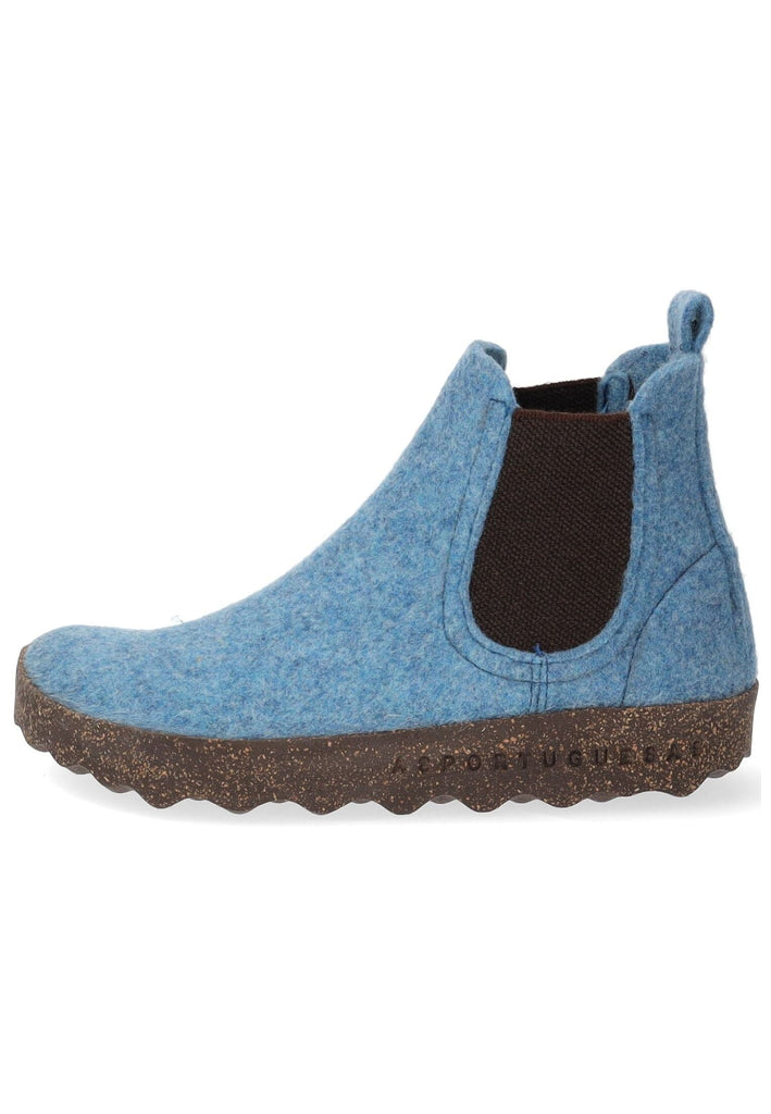 Stiefeletten ASPORTUGUESAS Stiefelette Filz Hellblau