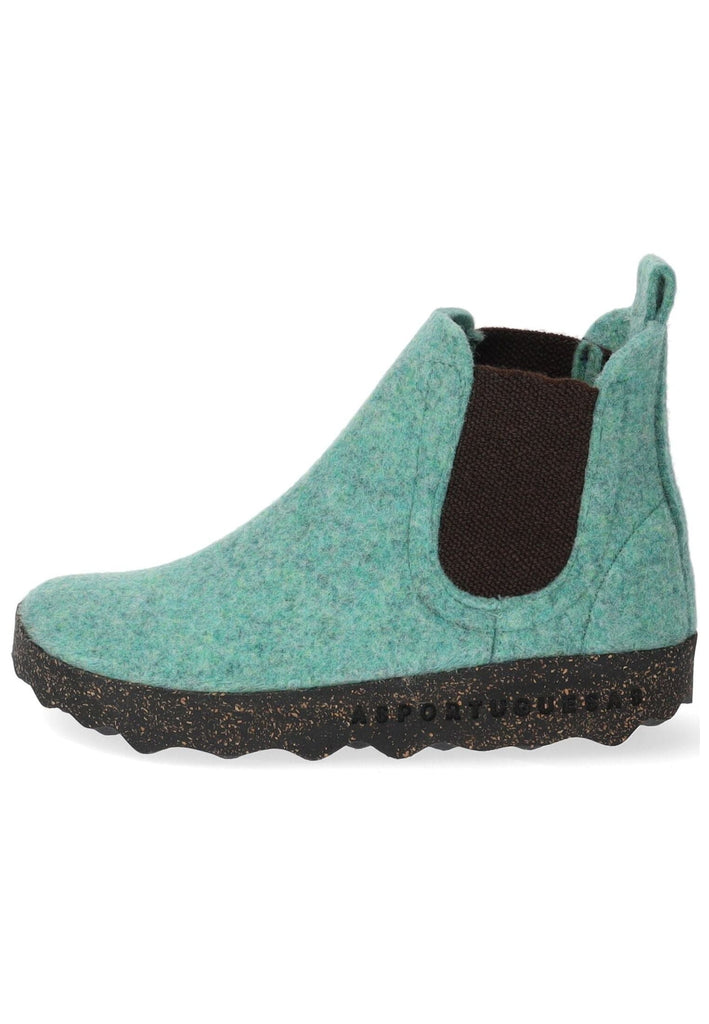 Stiefeletten ASPORTUGUESAS Stiefelette Filz Hellgrün
