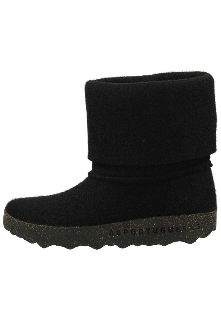 Stiefeletten ASPORTUGUESAS Stiefelette Filz Schwarz