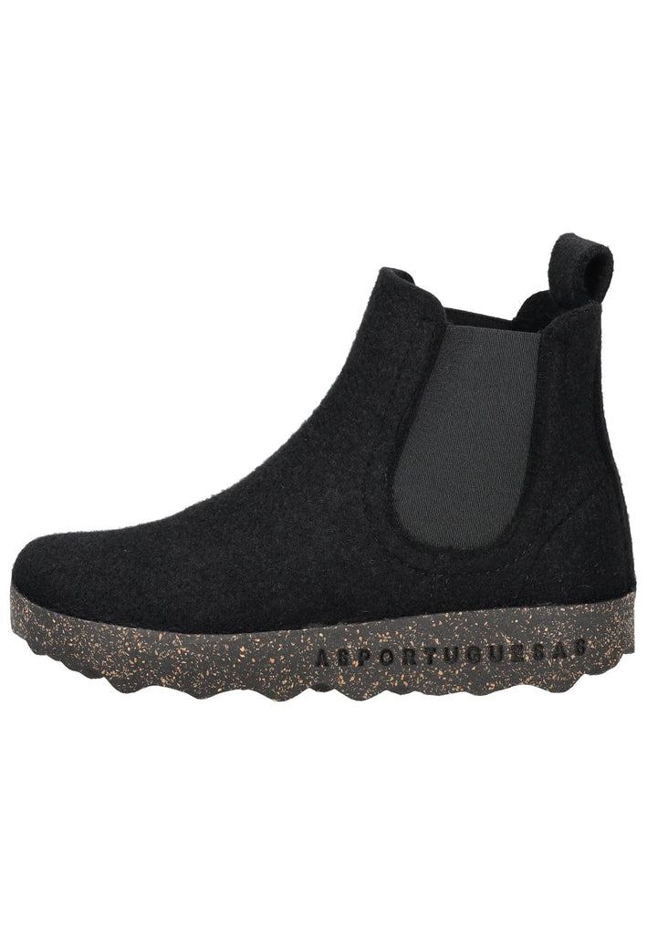 Stiefeletten ASPORTUGUESAS Stiefelette Filz Schwarz/Schwarz