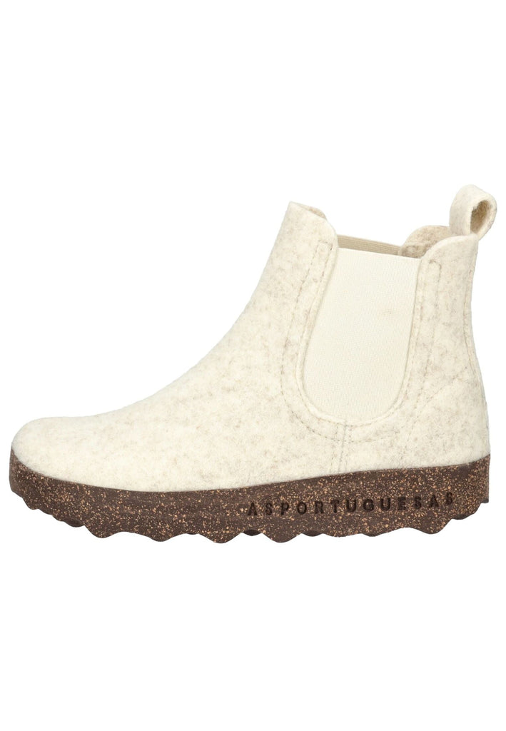Stiefeletten ASPORTUGUESAS Stiefelette Filz Weiß