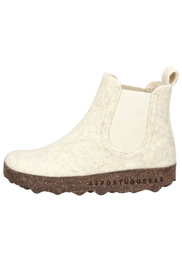 Stiefeletten ASPORTUGUESAS Stiefelette Filz Weiß