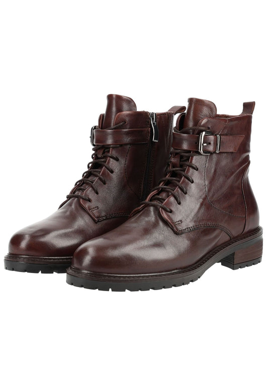 B.Z. MODA by EVERYBODY Stiefelette Leder Rotbraun