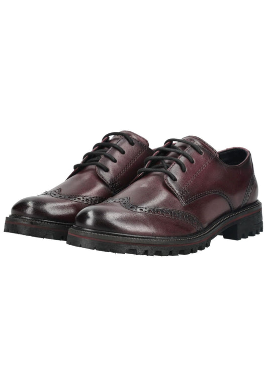 Bagatt Halbschuhe Leder Bordeaux
