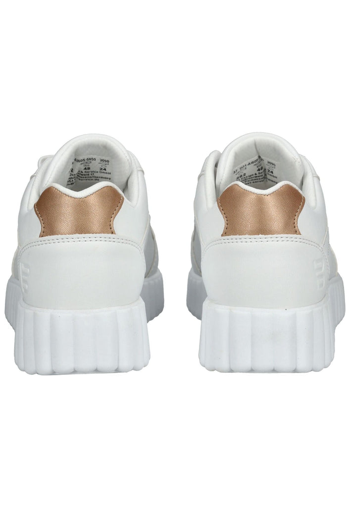 Bagatt Sneaker Lederimitat Weiß/Gold