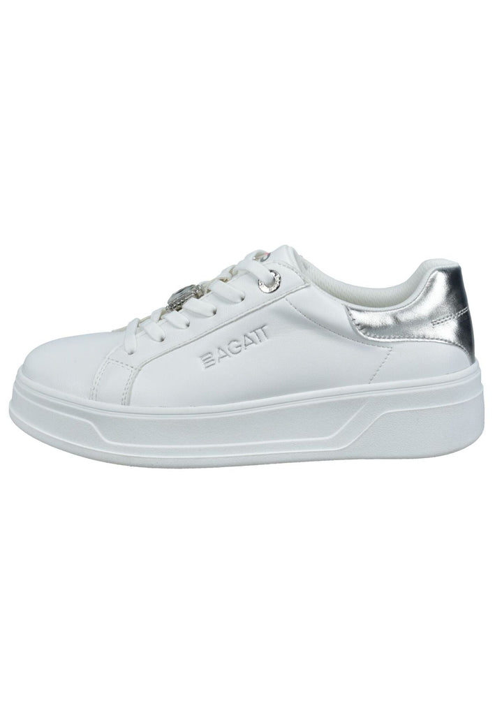 Bagatt Sneaker Lederimitat Weiß/Silber