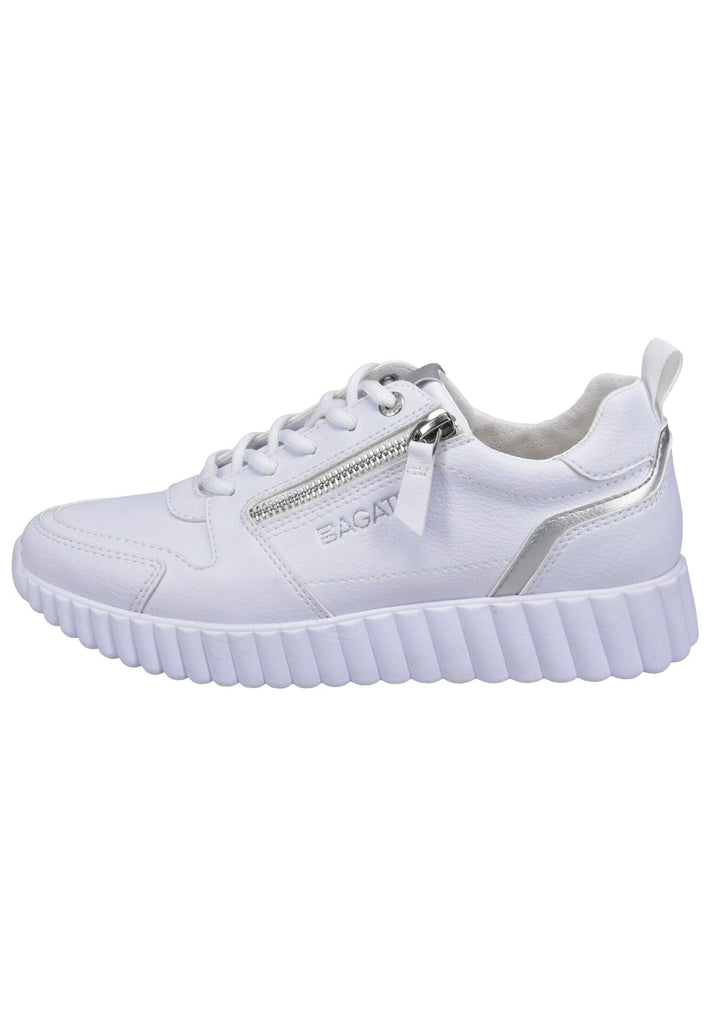 Bagatt Sneaker Lederimitat Weiß/Silber