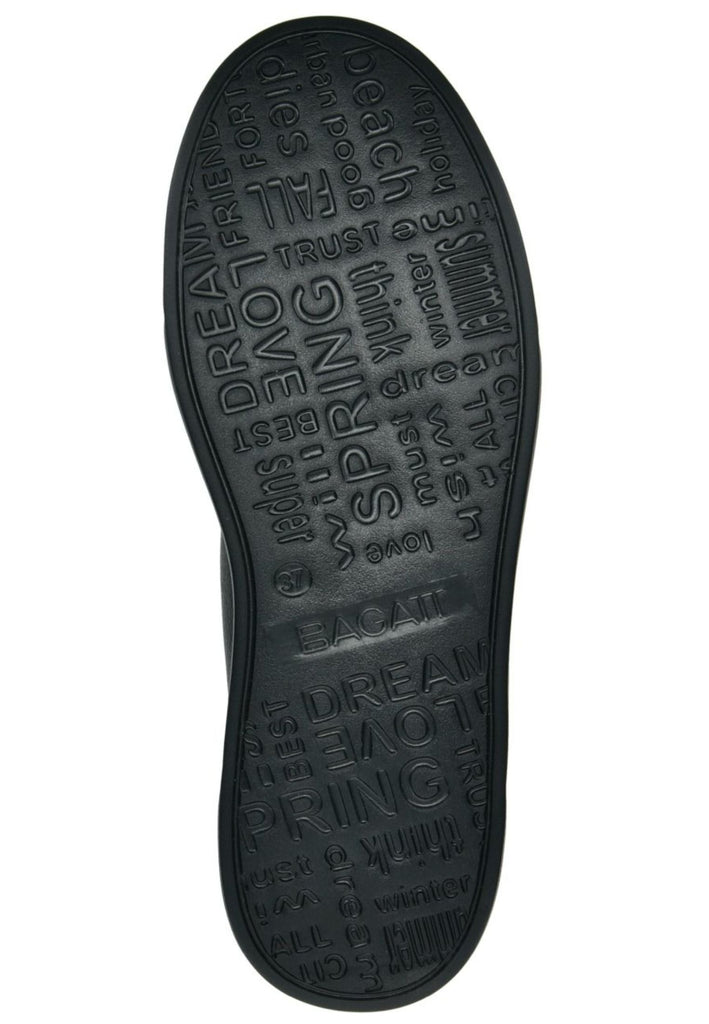 Bagatt Sneaker Nappaleder Schwarz/Silber