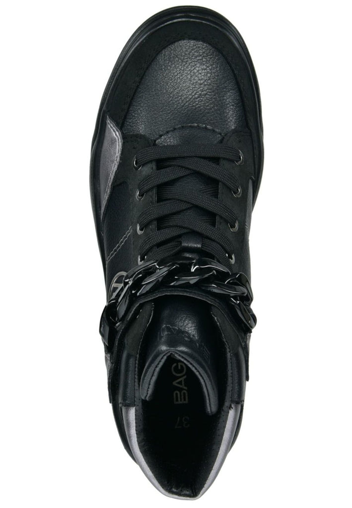 Bagatt Sneaker Nappaleder Schwarz/Silber