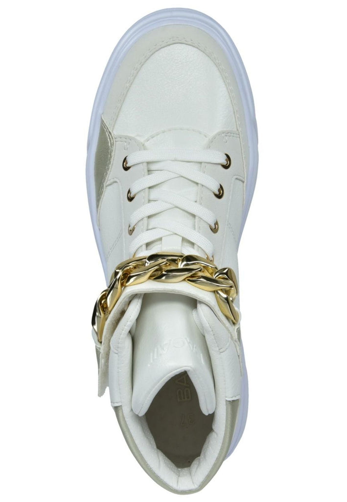 Bagatt Sneaker Nappaleder Weiß/Gold