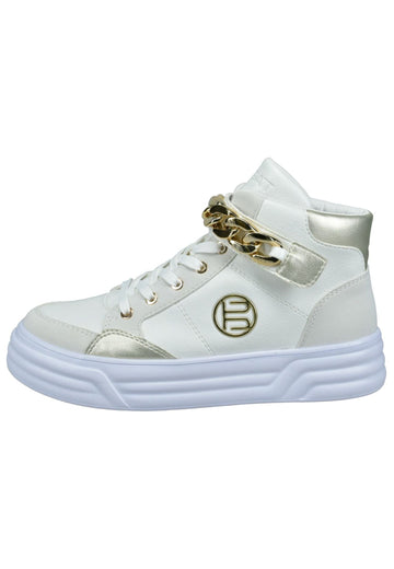 Bagatt Sneaker Nappaleder Weiß/Gold
