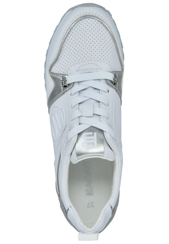 Bagatt Sneaker Nappaleder Weiß/Silber