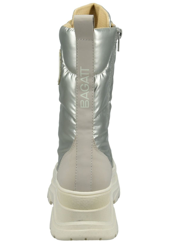Bagatt Stiefel Lederimitat/Textil Beige/Silber Warmfutter