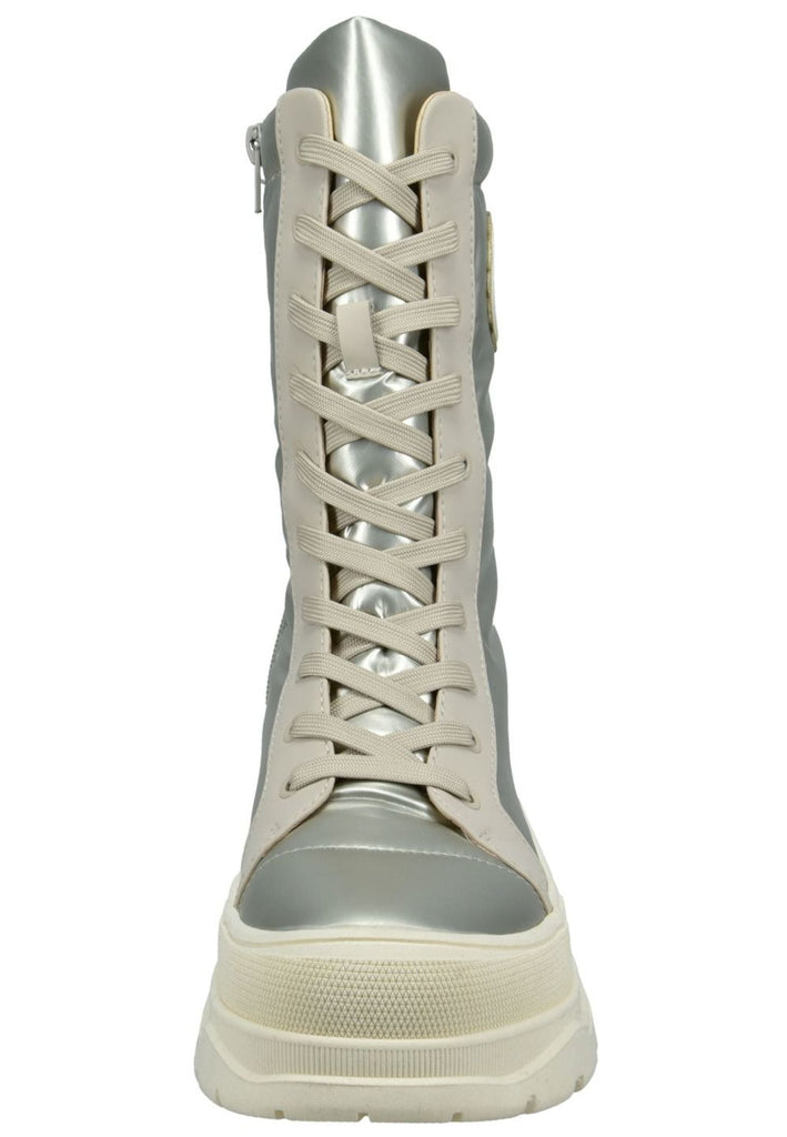 Bagatt Stiefel Lederimitat/Textil Beige/Silber Warmfutter