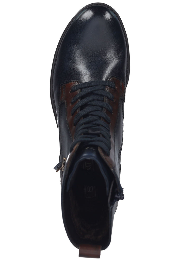 Bagatt Stiefelette Leder Dunkelblau/Braun