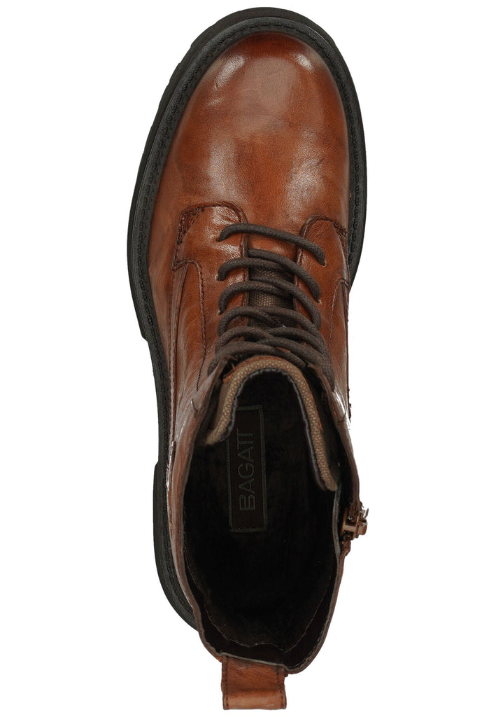 Bagatt Stiefelette Leder/Textil Braun Warmfutter