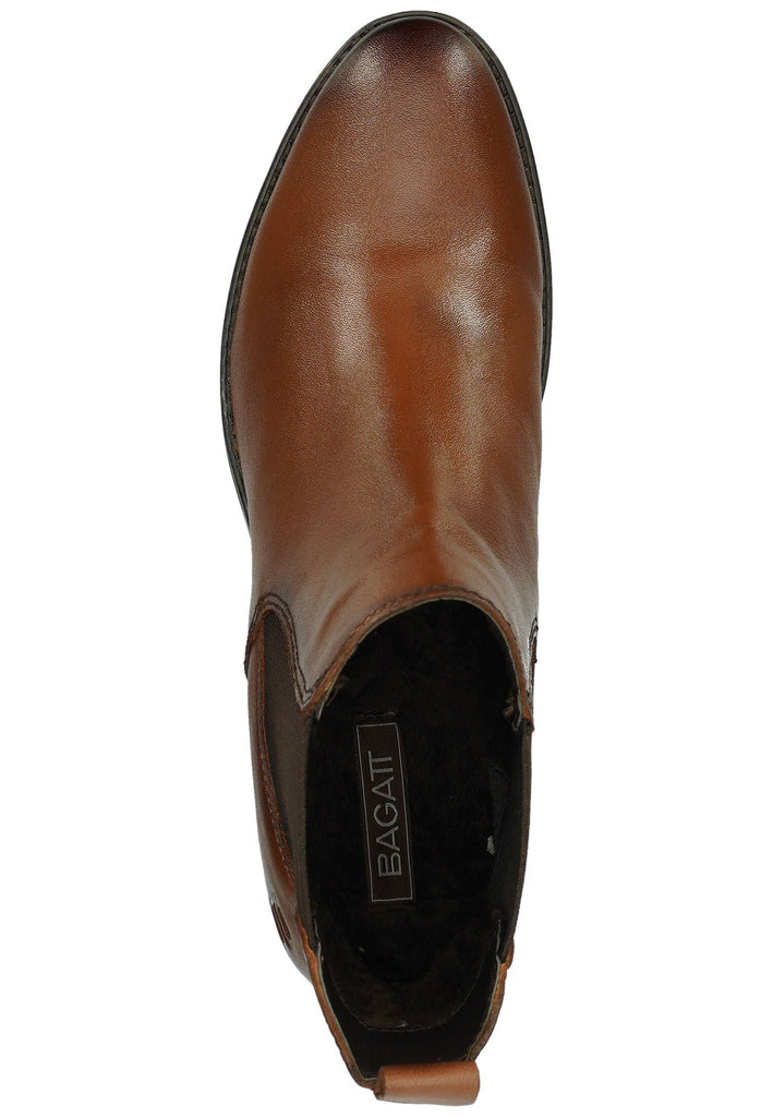 Bagatt Stiefelette Leder/Textil Cognac