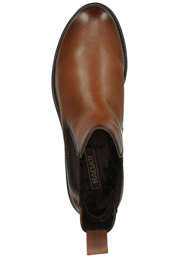 Bagatt Stiefelette Leder/Textil Cognac