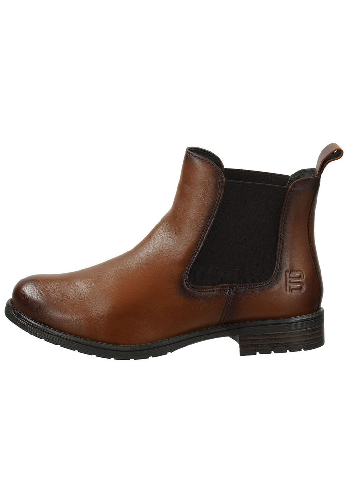 Bagatt Stiefelette Leder/Textil Cognac