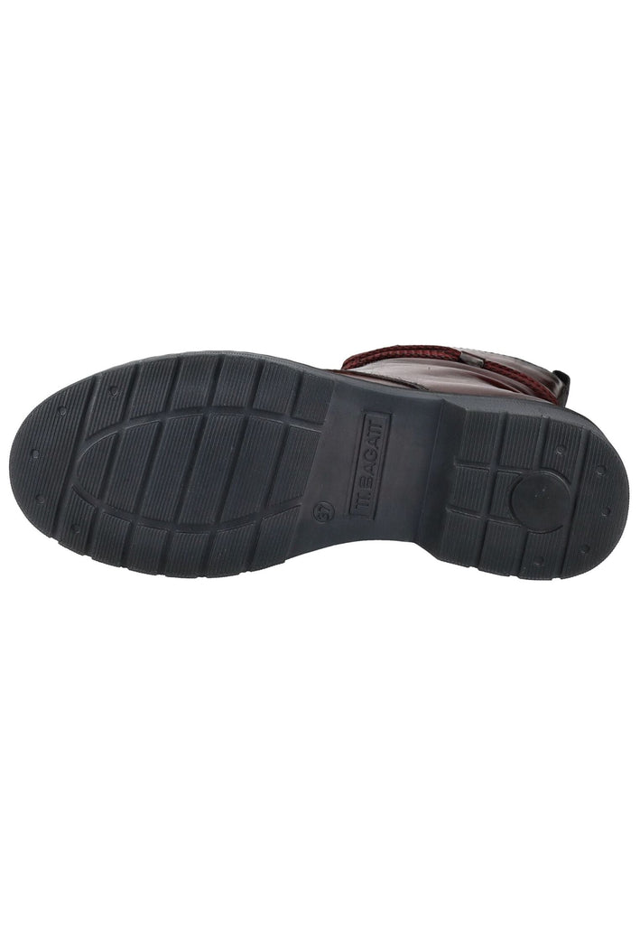 Bagatt Stiefelette Leder/Textil Dunkelrot Warmfutter