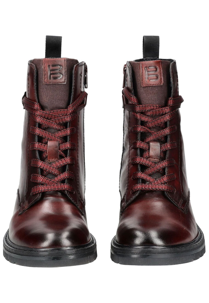 Bagatt Stiefelette Leder/Textil Dunkelrot Warmfutter
