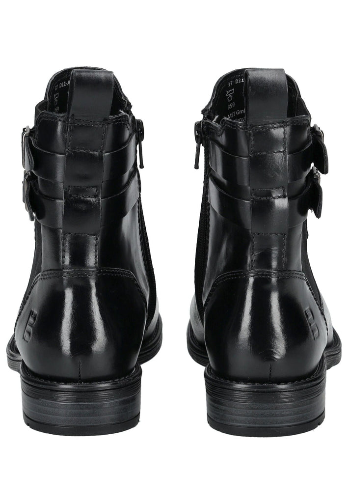 Bagatt Stiefelette Leder/Textil Schwarz/Schwarz