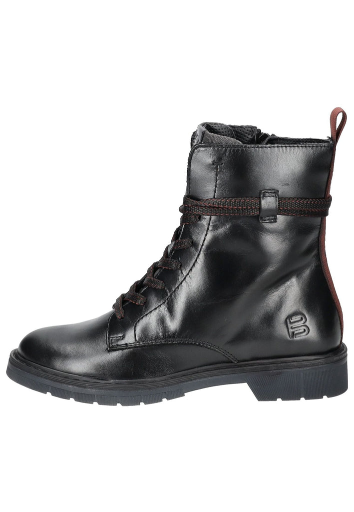 Bagatt Stiefelette Leder/Textil Schwarz Warmfutter