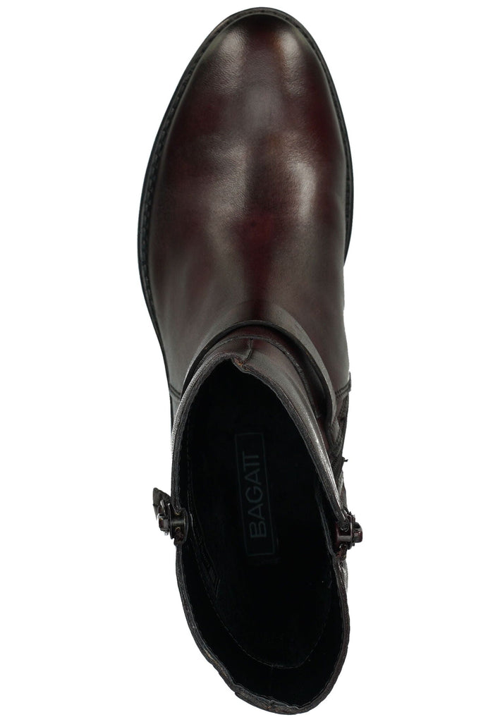 Bagatt Stiefelette Lederimitat Bordeaux Warmfutter