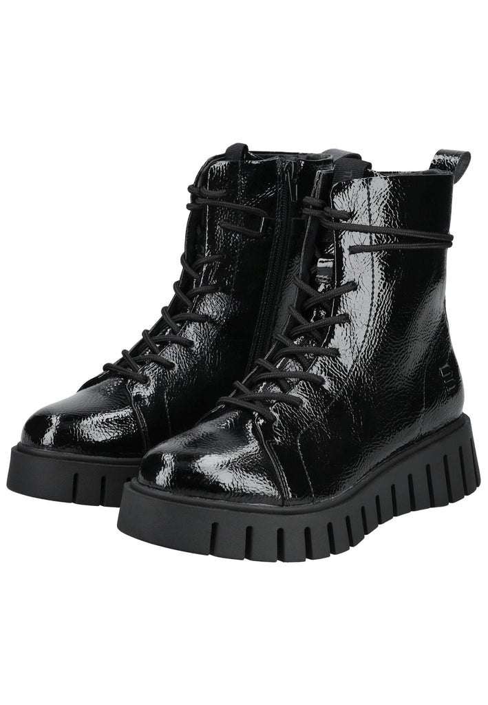 Bagatt Stiefelette Lederimitat Schwarz Lack