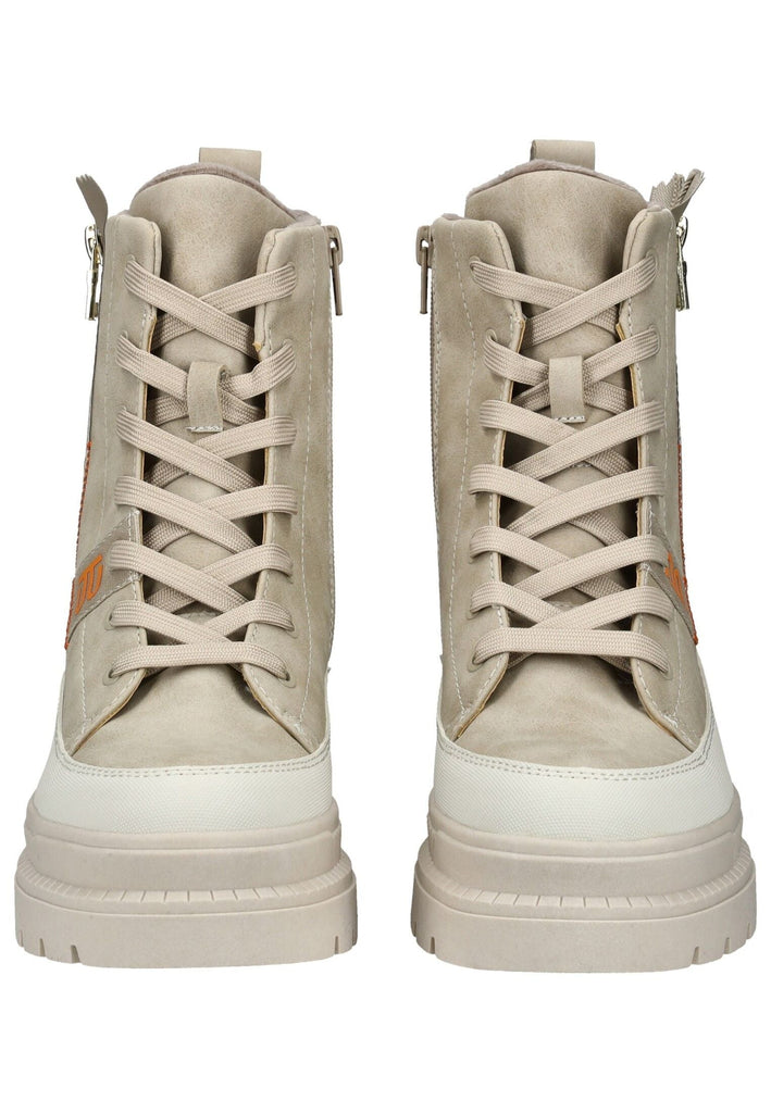 Bagatt Stiefelette Lederimitat/Textil Beige/Weiß Warmfutter
