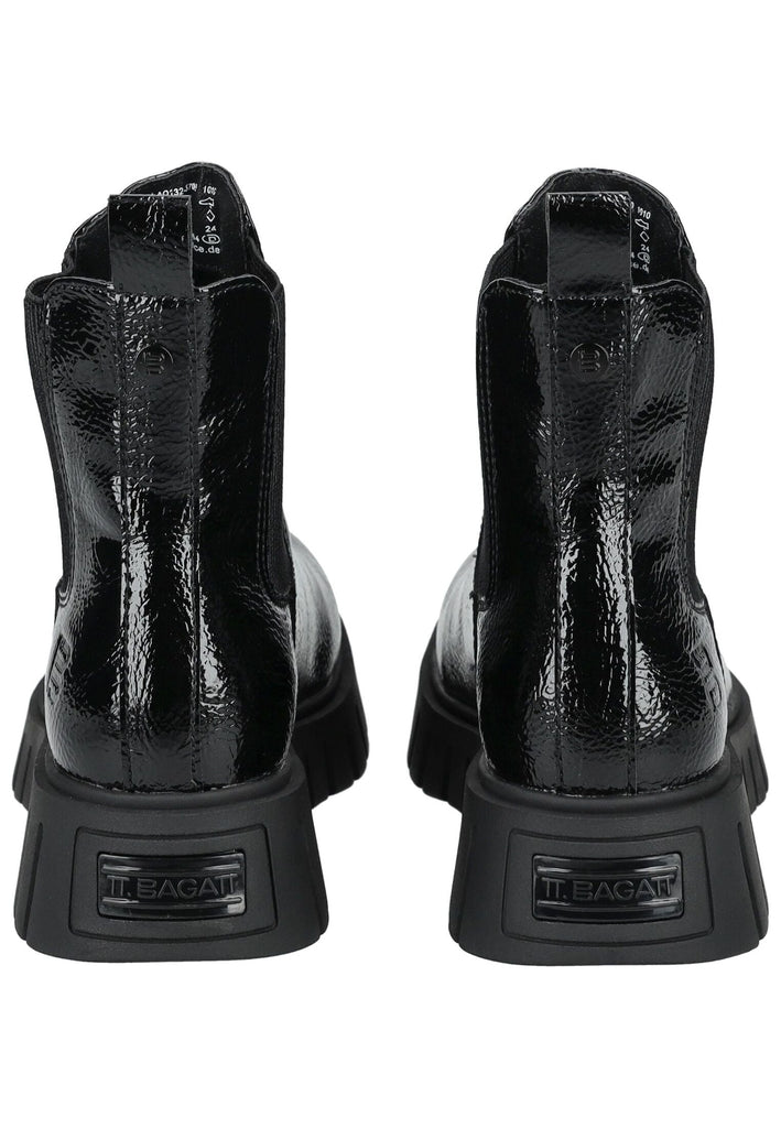 Bagatt Stiefelette Lederimitat/Textil Schwarz Lack
