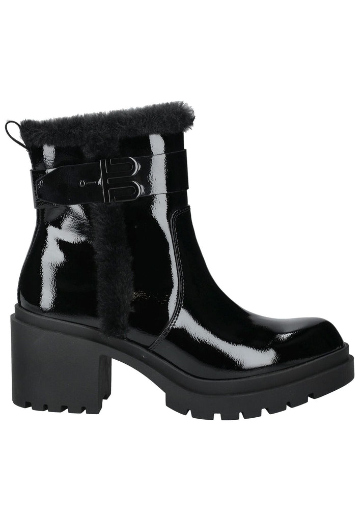 Bagatt Stiefelette Lederimitat/Textil Schwarz Lack Warmfutter