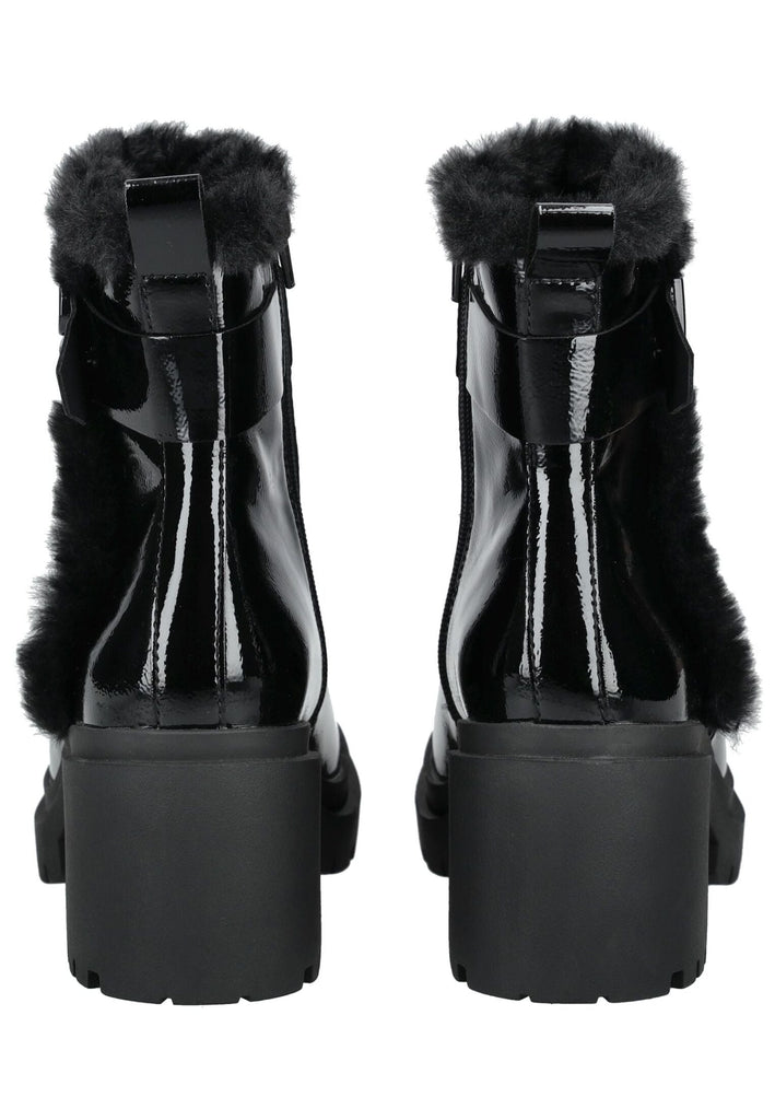 Bagatt Stiefelette Lederimitat/Textil Schwarz Lack Warmfutter