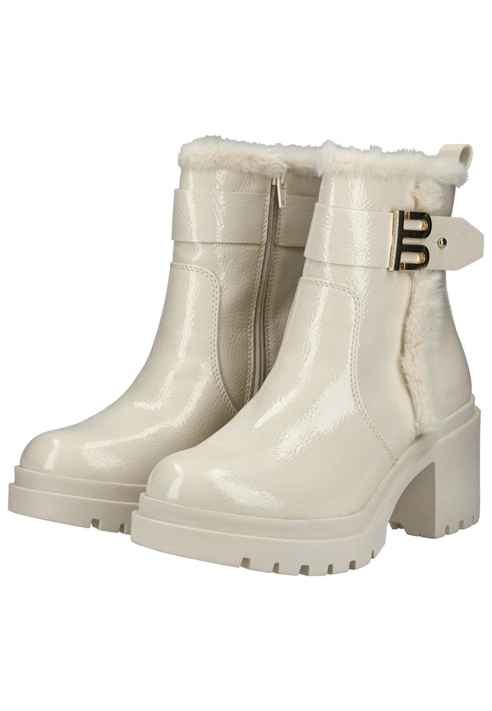 Bagatt Stiefelette Lederimitat/Textil Weiß Lack Warmfutter